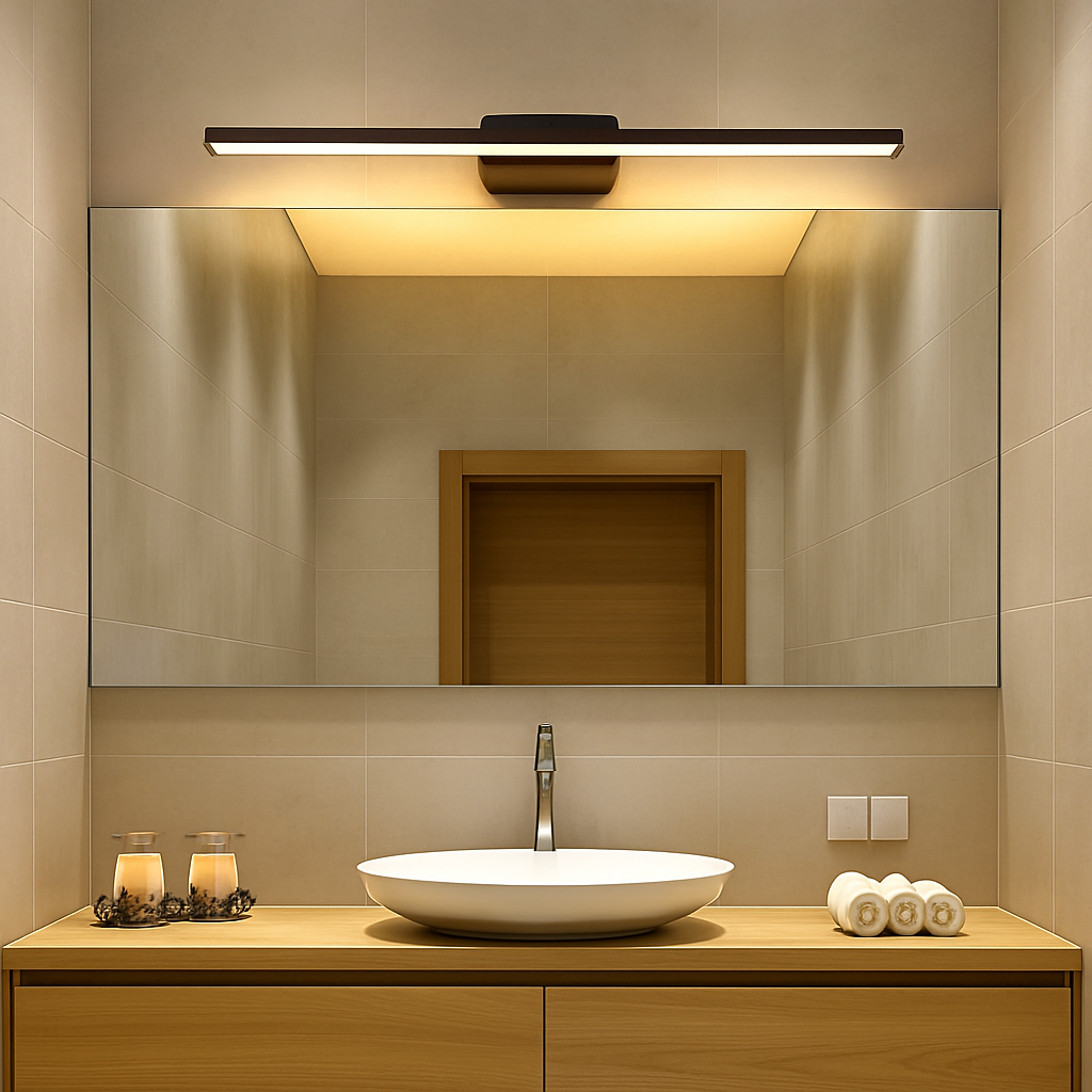Applique specchio da bagno a LED rettangolare