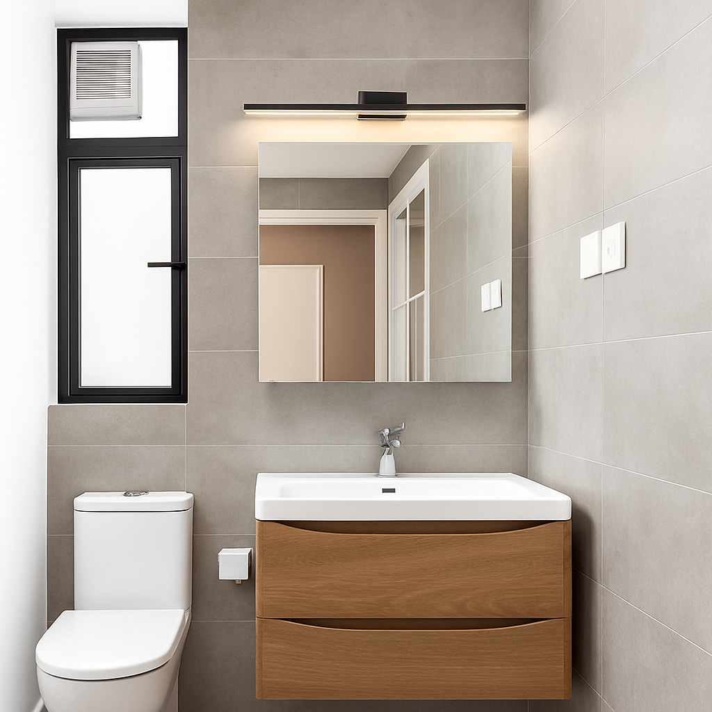 Applique specchio da bagno a LED rettangolare