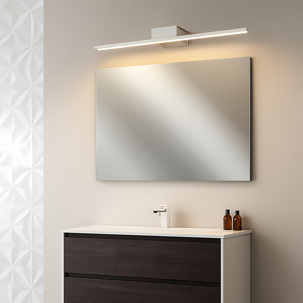 Applique specchio da bagno a LED rettangolare