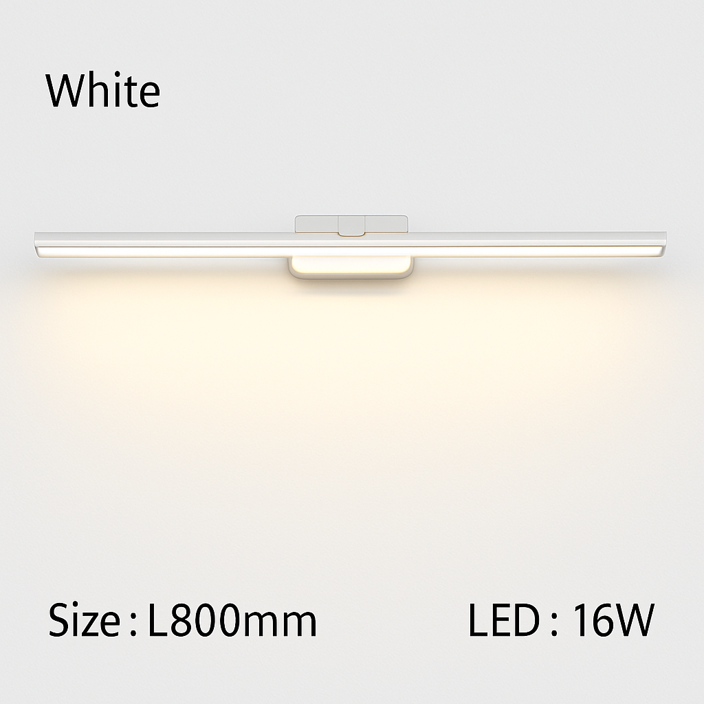 Applique specchio da bagno a LED rettangolare