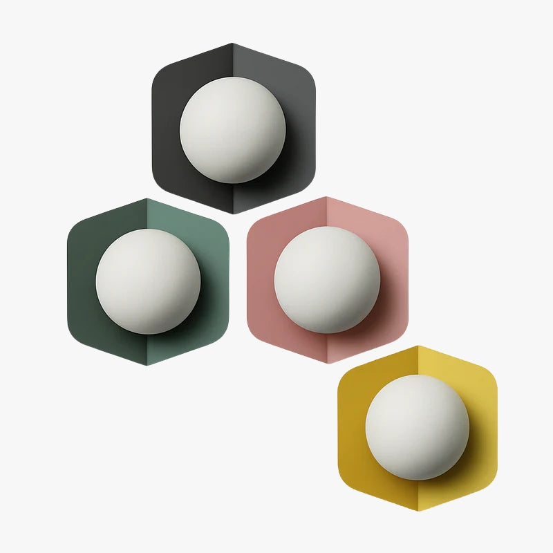 Applique murale con sfera bianca Morden Minimalist a LED (di colori)