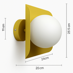 Applique murale con sfera bianca Morden Minimalist a LED (di colori)