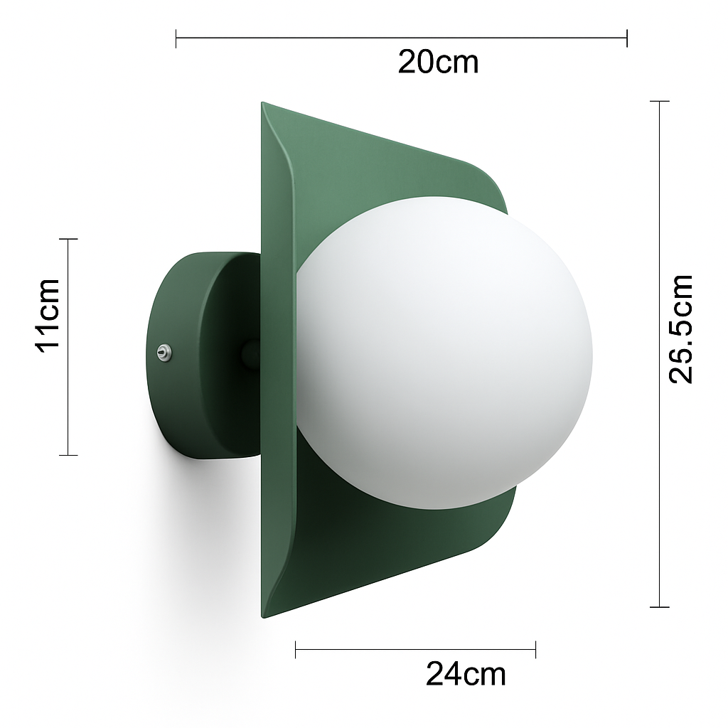 Applique murale con sfera bianca Morden Minimalist a LED (di colori)