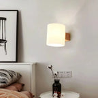 Applique Murale Trasparente Legno Bianco Salotto