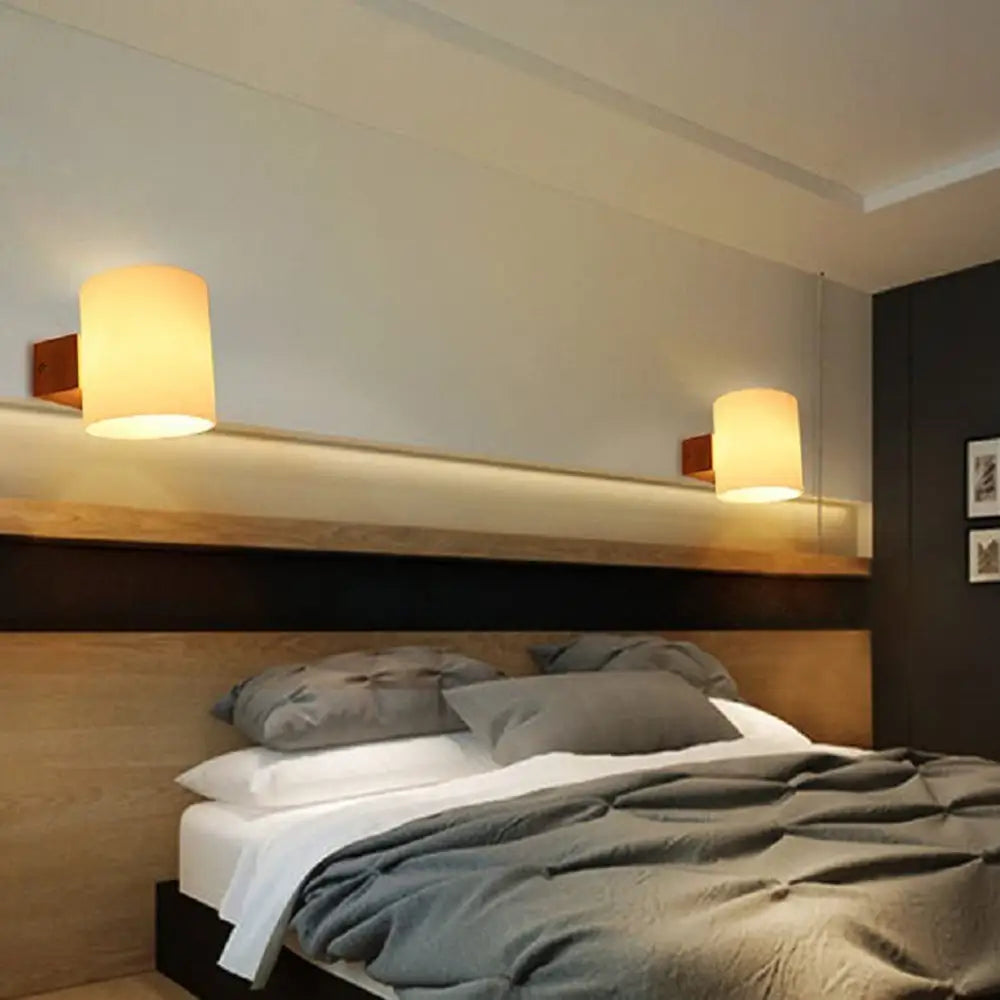 Applique Murale Trasparente Legno Bianco Salotto