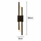 Applique murale design LED con barra in metallo dorato Xeres
