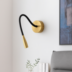 Applique murale design LED con stelo regolabile nero