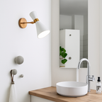 Applique murale di design a LED dorata con paralume triangolare Creative