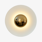 Applique murale design a LED in disco colorato metallico stile Porch Luxury