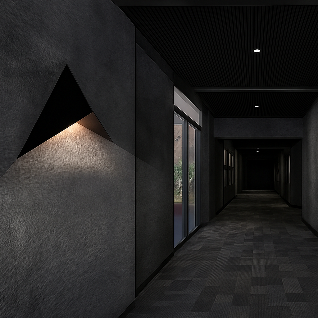 Applique murale design a LED in metallo triangolare Loft