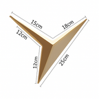Applique murale design a LED in metallo triangolare Loft