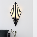 Applique murale di design triangolare LED in metallo colorato