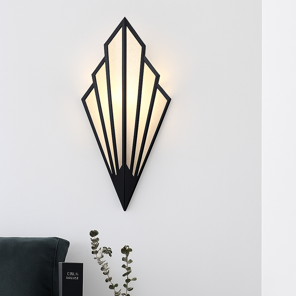 Applique murale di design triangolare LED in metallo colorato