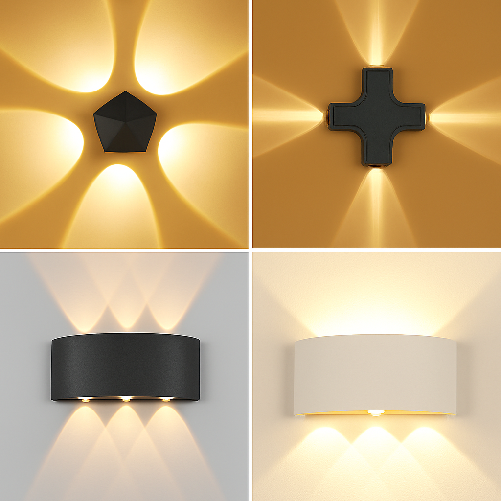 applique murale led decorazione interna moderna illuminazione design