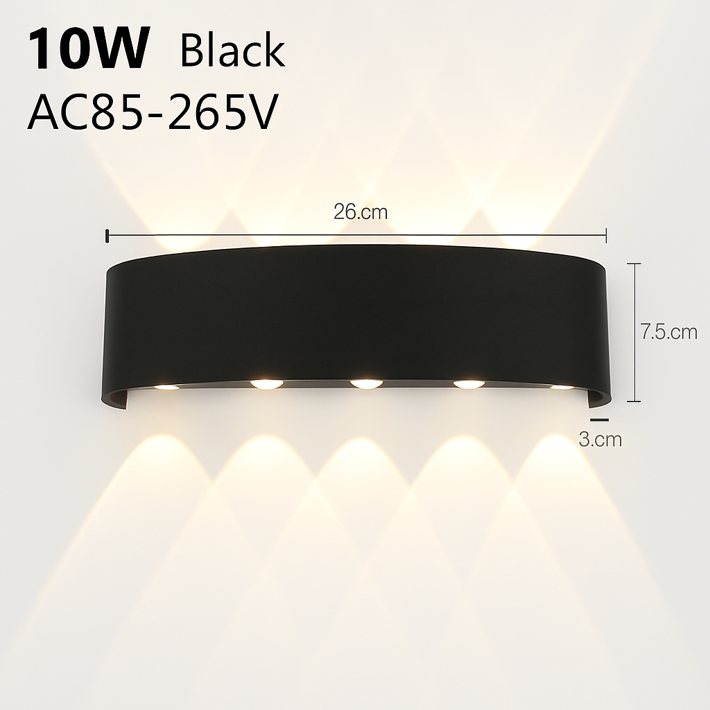 applique murale led decorazione interna moderna illuminazione design