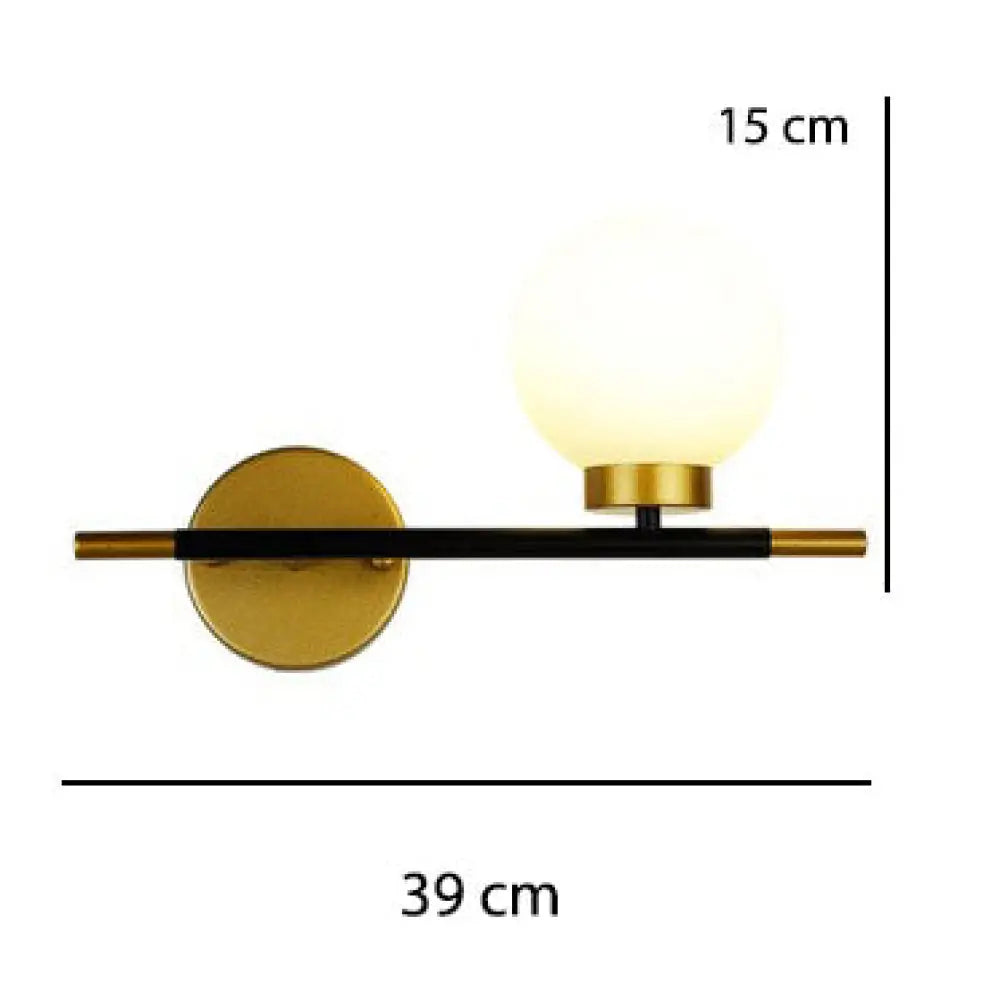 Applique murale LED design elegante vetro metallo