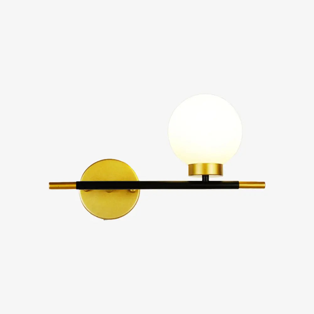 Applique murale LED design elegante vetro metallo
