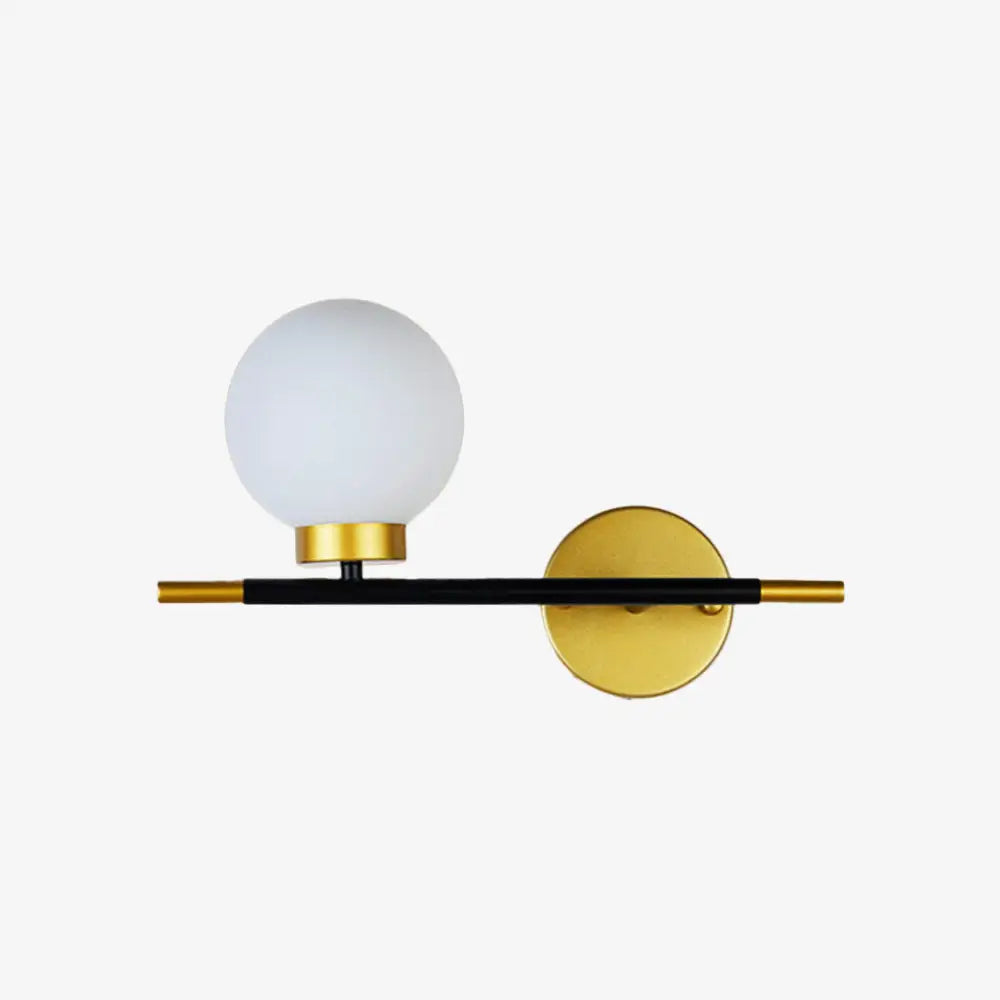 Applique murale LED design elegante vetro metallo