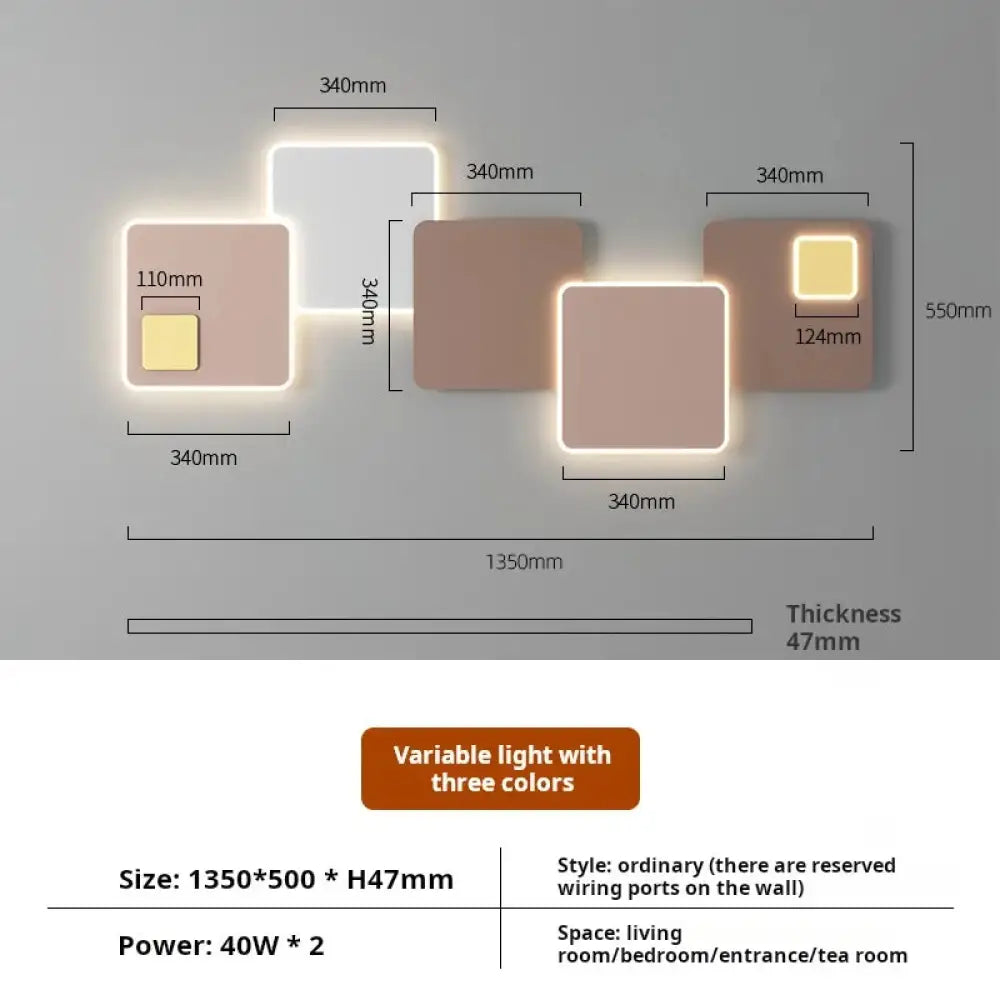 Applique murale LED design minimalista elegante.
