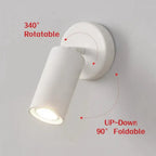 Applique murale LED design moderno rotativo