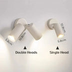 Applique murale LED design moderno rotativo