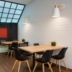 Applique murale LED in legno e metallo Nordic