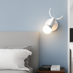 Applique murale LED a forma di cervo in legno Novelty
