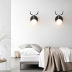 Applique murale LED a forma di cervo in legno Novelty