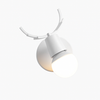 Applique murale LED a forma di cervo in legno Novelty