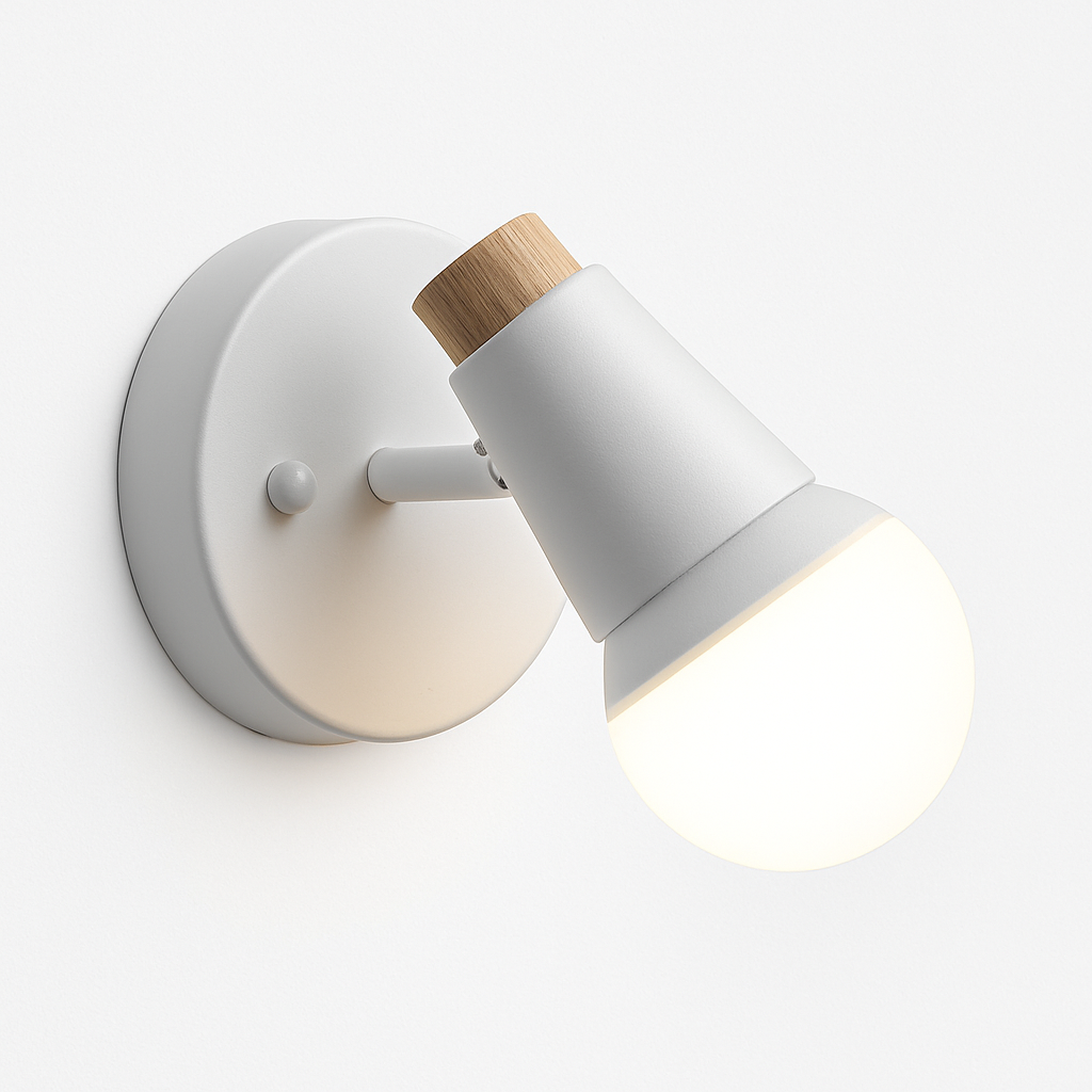 Applique murale LED a forma di cervo in legno Novelty