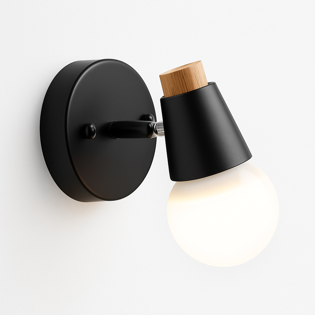 Applique murale LED a forma di cervo in legno Novelty