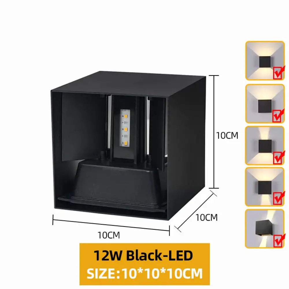 Applique murale LED esterna design moderno resistente