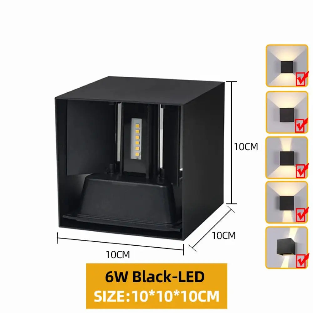 Applique murale LED esterna design moderno resistente