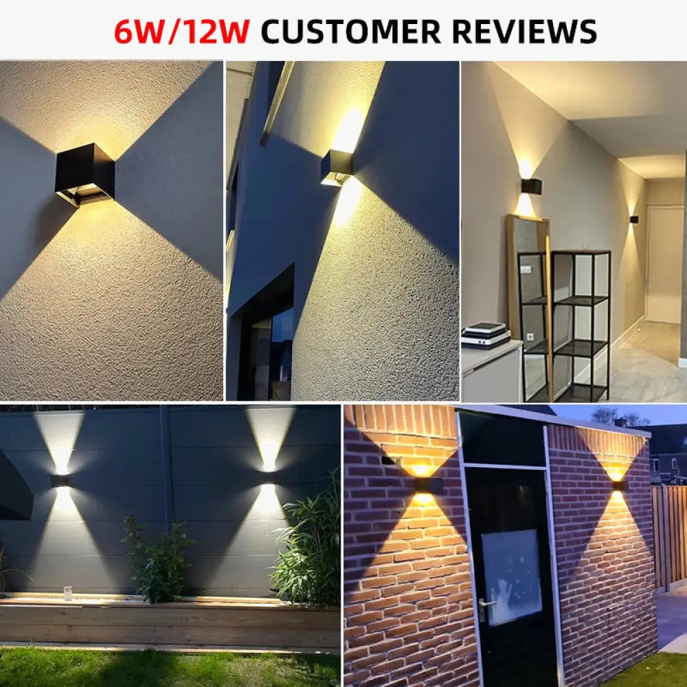 Applique murale LED esterna design moderno resistente
