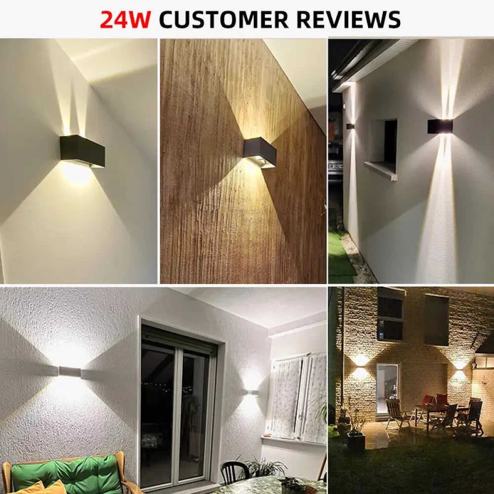 Applique murale LED esterna design moderno resistente