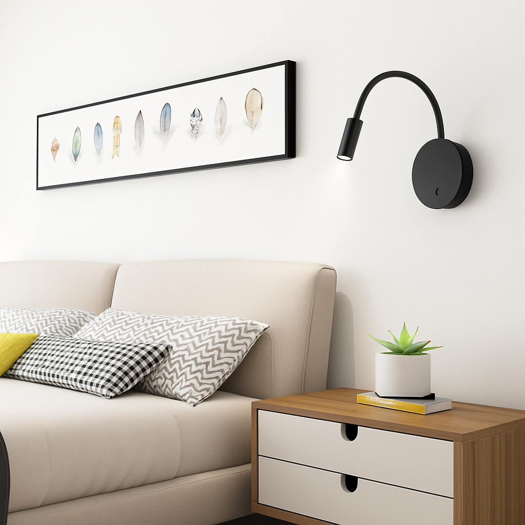 Applique murale LED lampada orientabile Camera da letto