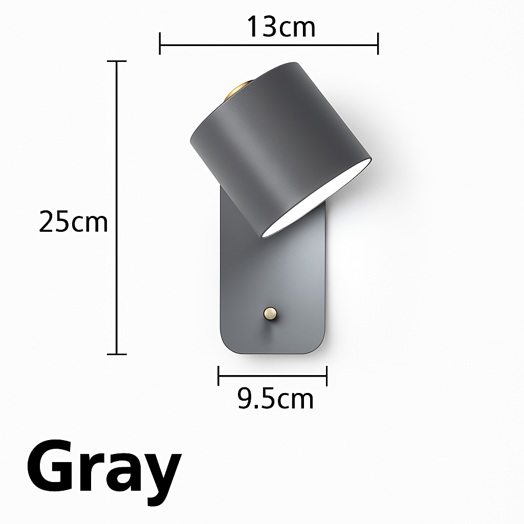 Applique murale LED lampade luci interne illuminazione scala nordica moderna camera applique decorativa per la casa per soggiorno con interruttore applique murale