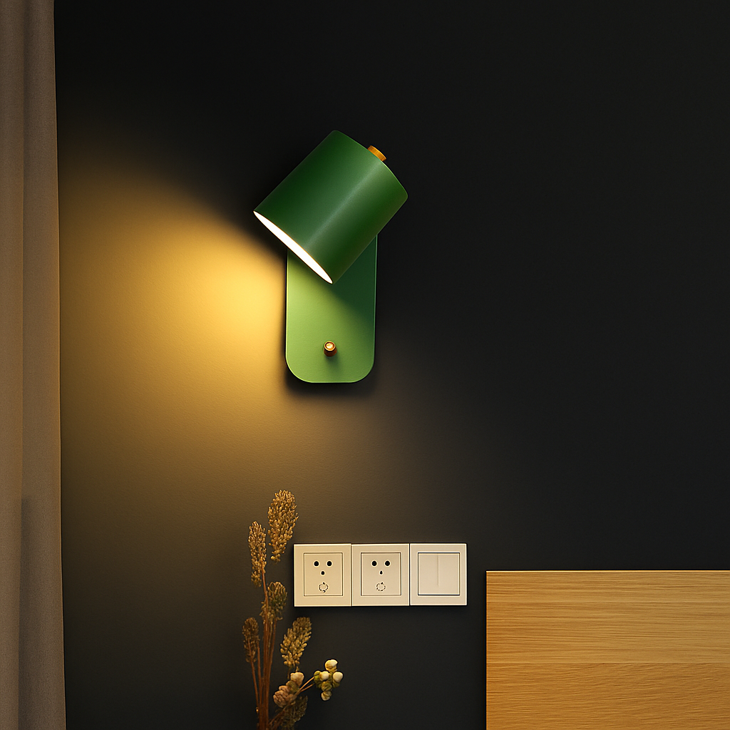 Applique murale LED lampade luci interne illuminazione scala nordica moderna camera applique decorativa per la casa per soggiorno con interruttore applique murale