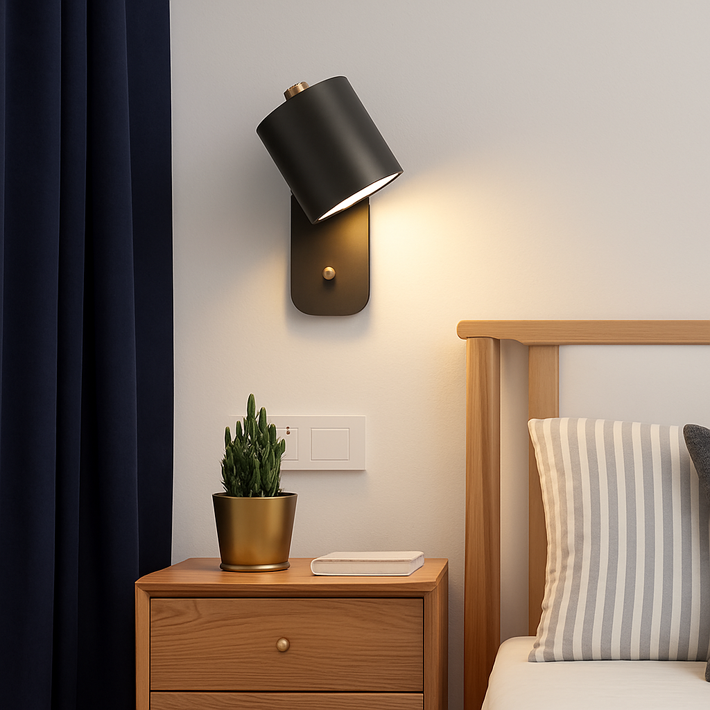 Applique murale LED lampade luci interne illuminazione scala nordica moderna camera applique decorativa per la casa per soggiorno con interruttore applique murale