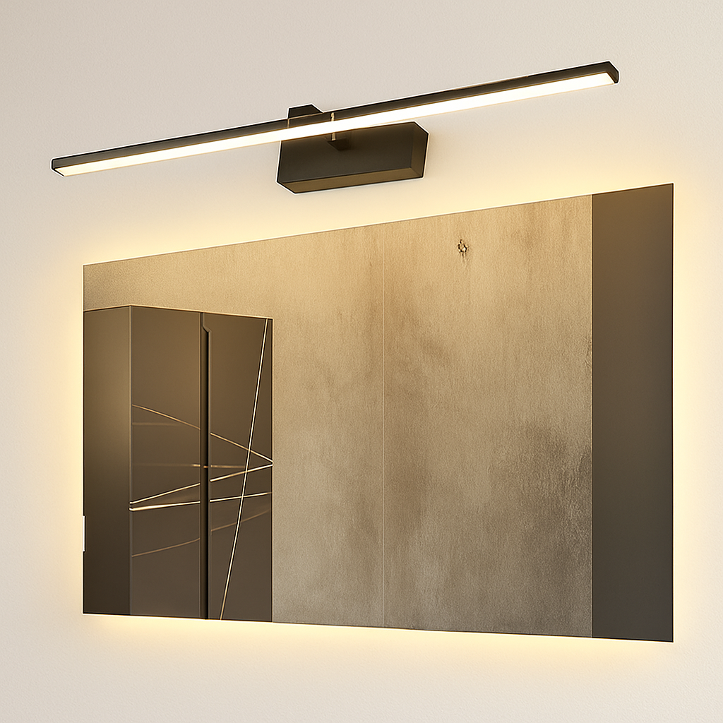 applique murale LED moderna tre colori illuminazione alluminio per trucco