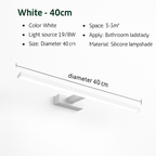 applique murale LED moderna tre colori illuminazione alluminio per trucco