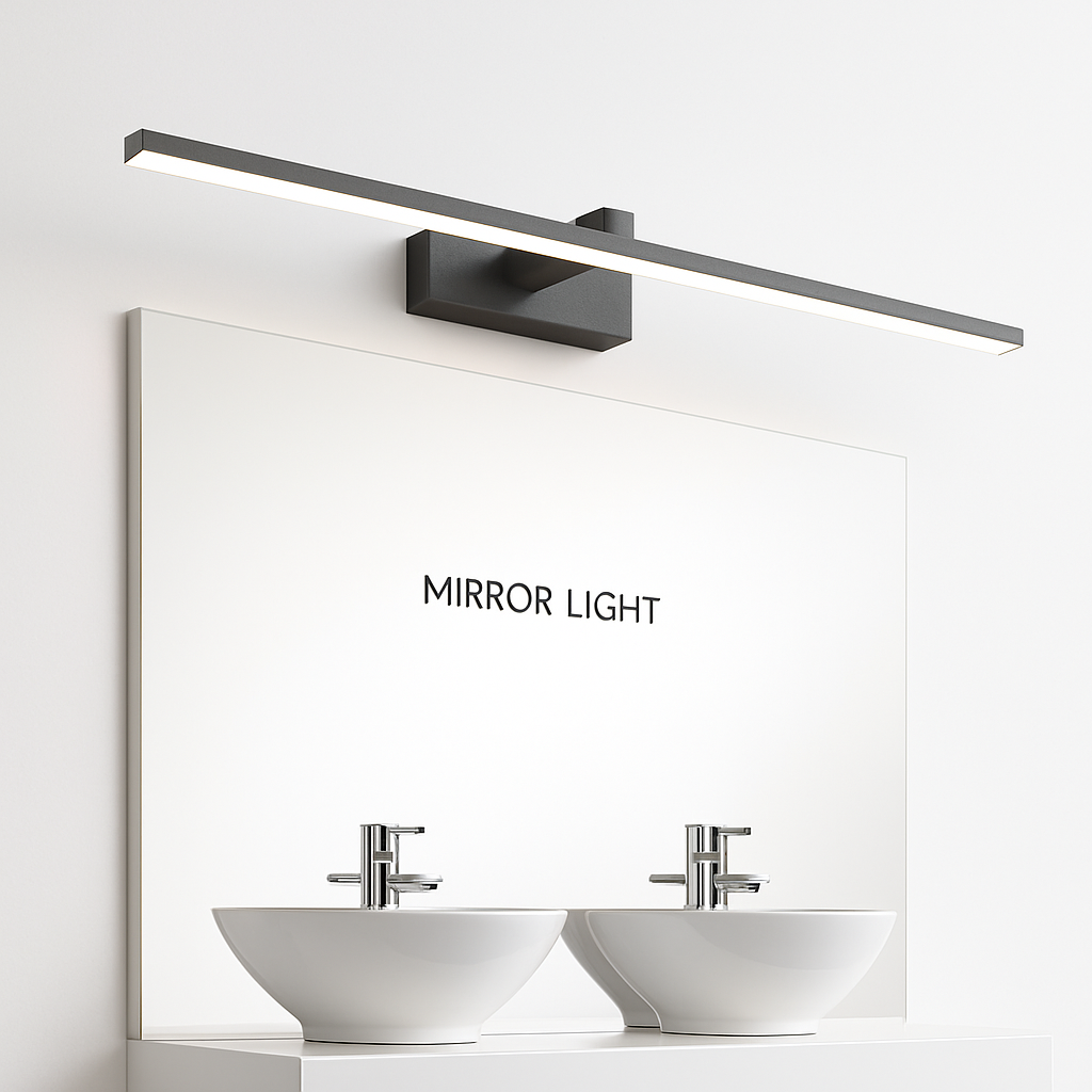 applique murale LED moderna tre colori illuminazione alluminio per trucco