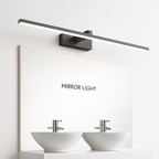 applique murale LED moderna tre colori illuminazione alluminio per trucco