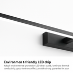 applique murale LED moderna tre colori illuminazione alluminio per trucco