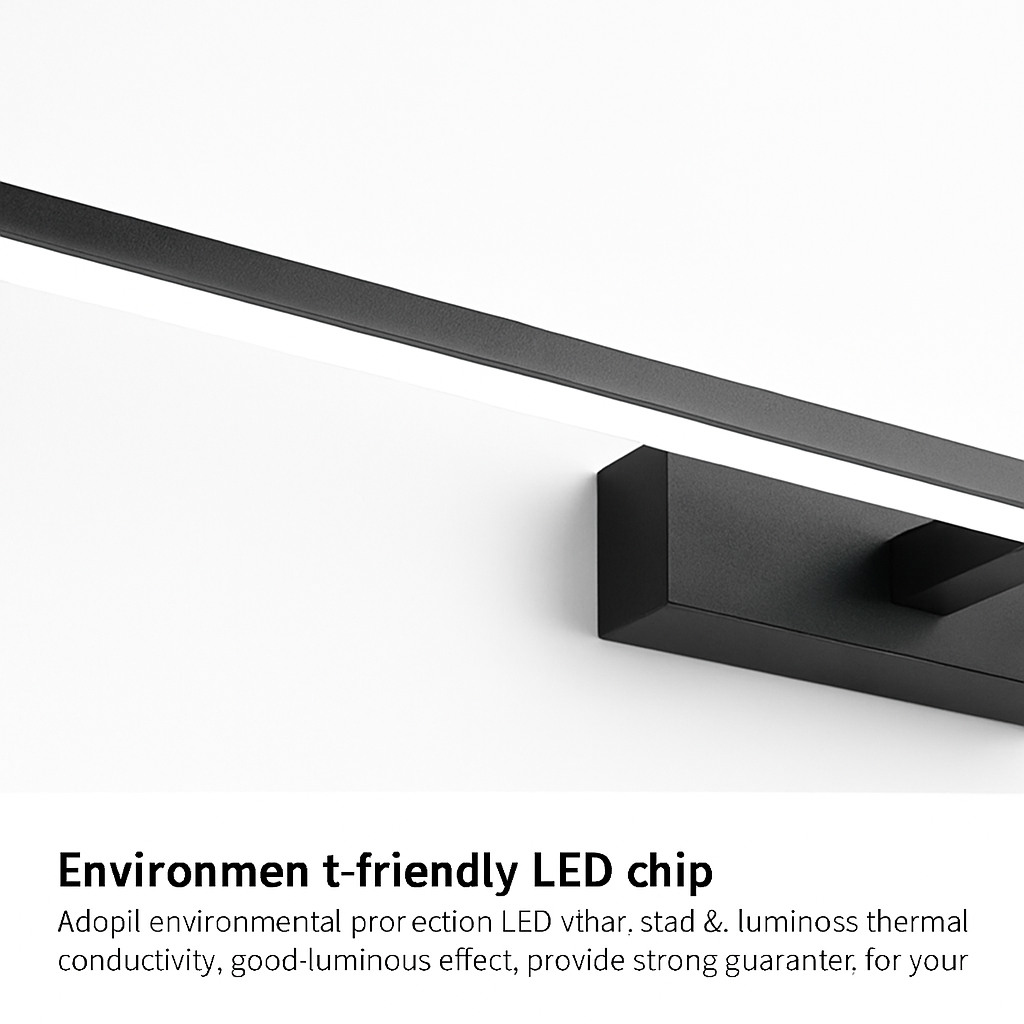 applique murale LED moderna tre colori illuminazione alluminio per trucco