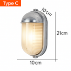 Applique murale LED retro esterna E27 industriale Vintage IP65 impermeabile in vetro