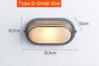 Applique murale LED retro esterna E27 industriale Vintage IP65 impermeabile in vetro
