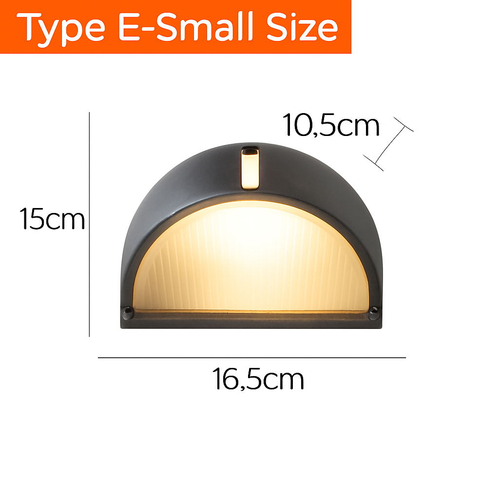 Applique murale LED retro esterna E27 industriale Vintage IP65 impermeabile in vetro