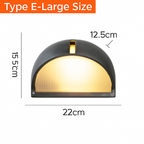 Applique murale LED retro esterna E27 industriale Vintage IP65 impermeabile in vetro