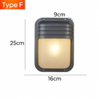 Applique murale LED retro esterna E27 industriale Vintage IP65 impermeabile in vetro